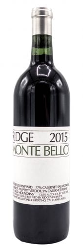 2015 Ridge Red Blend Monte Bello 750ml