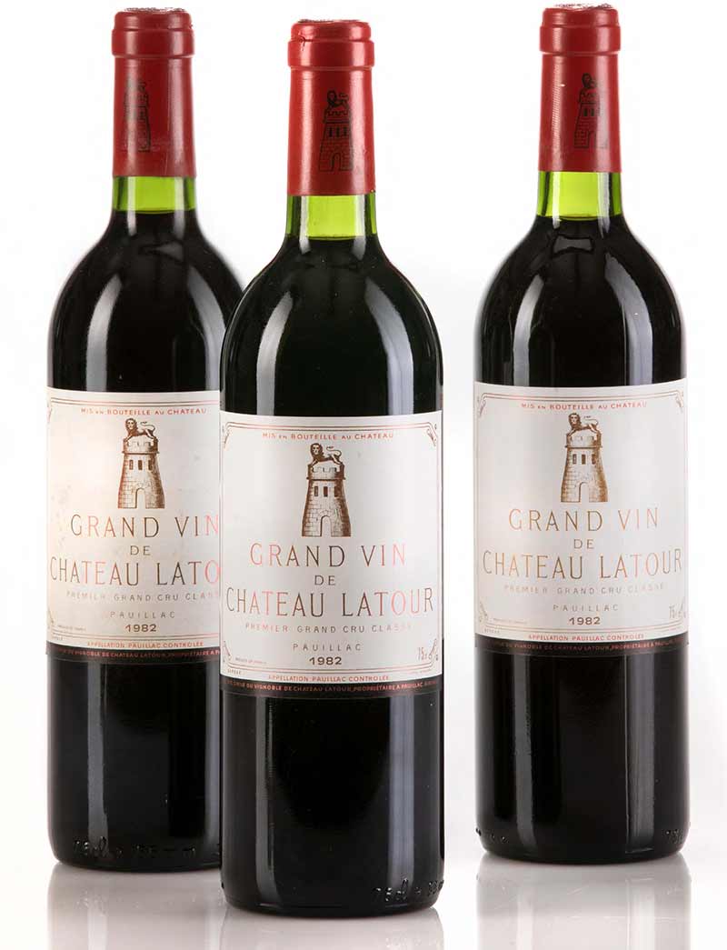 Lot 707: 12 Bottles 1982 Chateau Latour