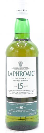 Laphroaig Single Malt Scotch Whisky 15 Year Old, 200th Anniversary 750ml