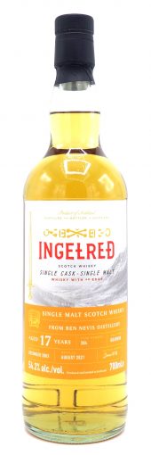 Ingelred Single Malt Scotch Whisky Ben Nevis, 17 Year Old, Cask #384, 108.4 Proof 700ml