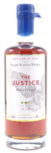 Proof & Wood Bourbon Whiskey The Justice, 16 Year Old, Barrel Proof 750ml