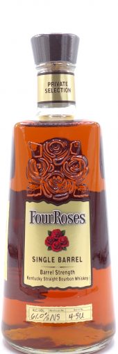 2015 Four Roses Bourbon Whiskey Private Selection Single Barrel #4-5U, 122.0 Proof 750ml