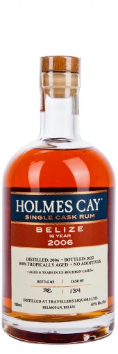 2006 Holmes Cay Single Cask Rum 16 Year Old, Belize, 122.0 Proof (2022) 700ml