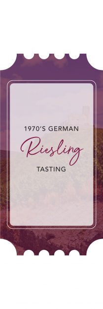 1970's German Riesling Tasting Hosted by John Gilman Event