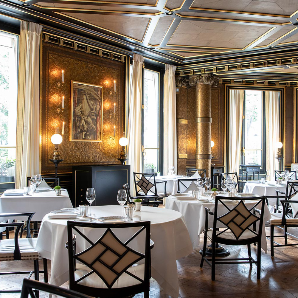 restaurant setting in Paris