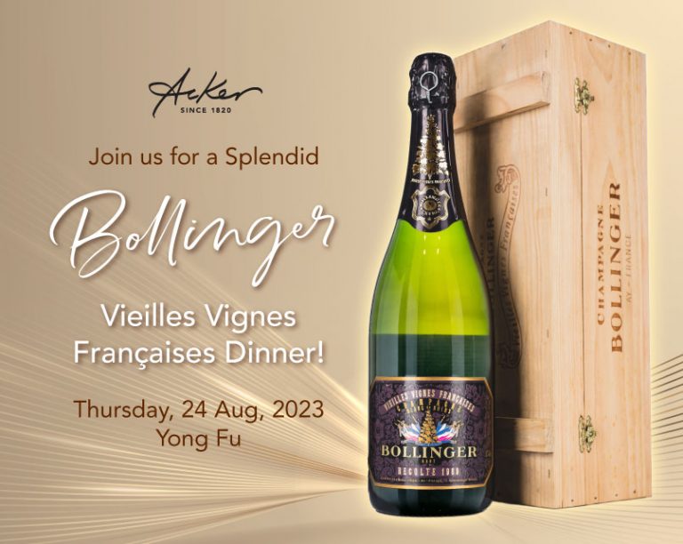 Acker Dinner Series_Bollinger Vieilles Vignes Françaises