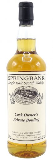 Springbank Single Malt Scotch Whisky 15 Year Old, Private Cask 750ml