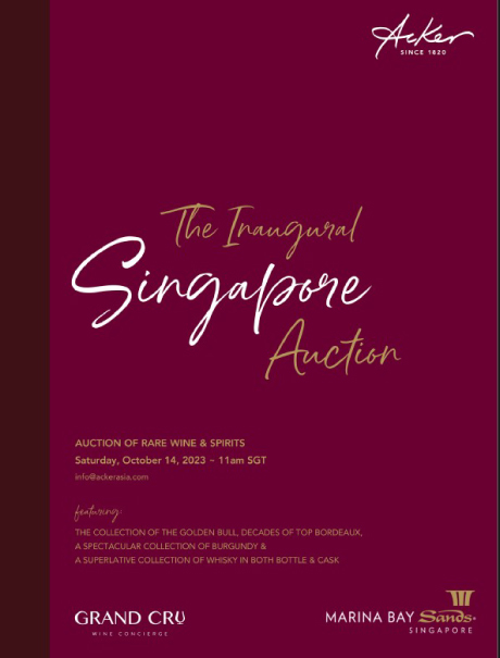 catalog cover for the inaugural singapore auction