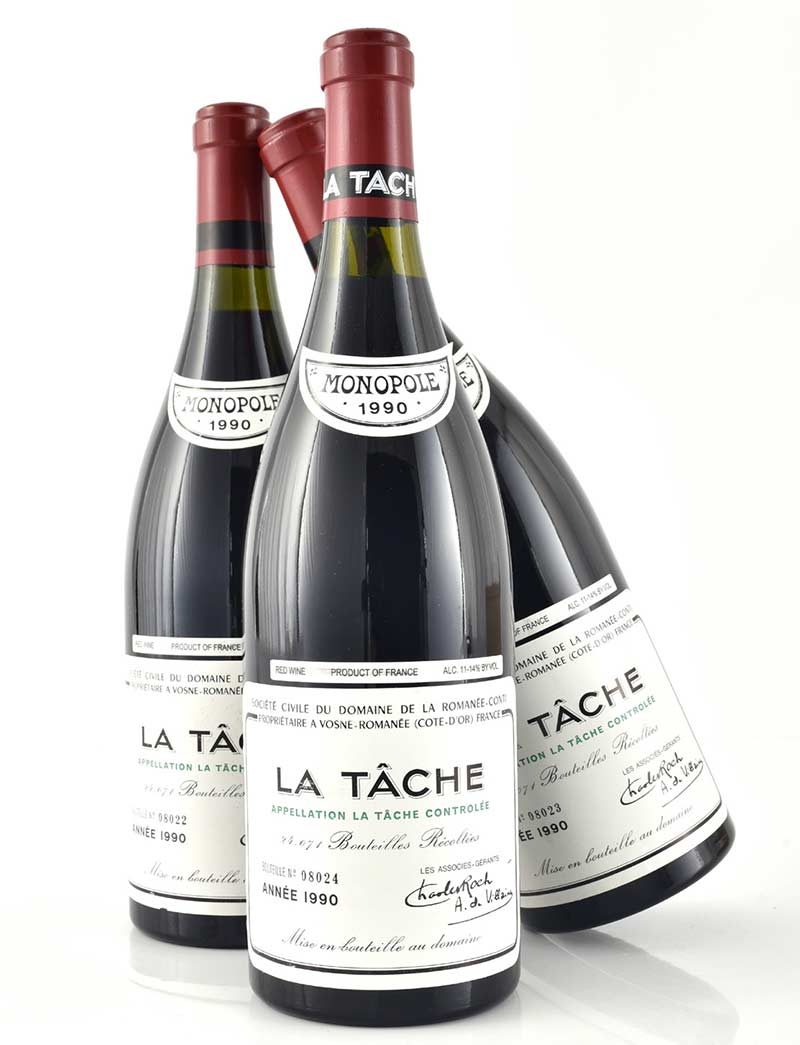 Lot 594: 3 bottles
1990 DRC La Tache