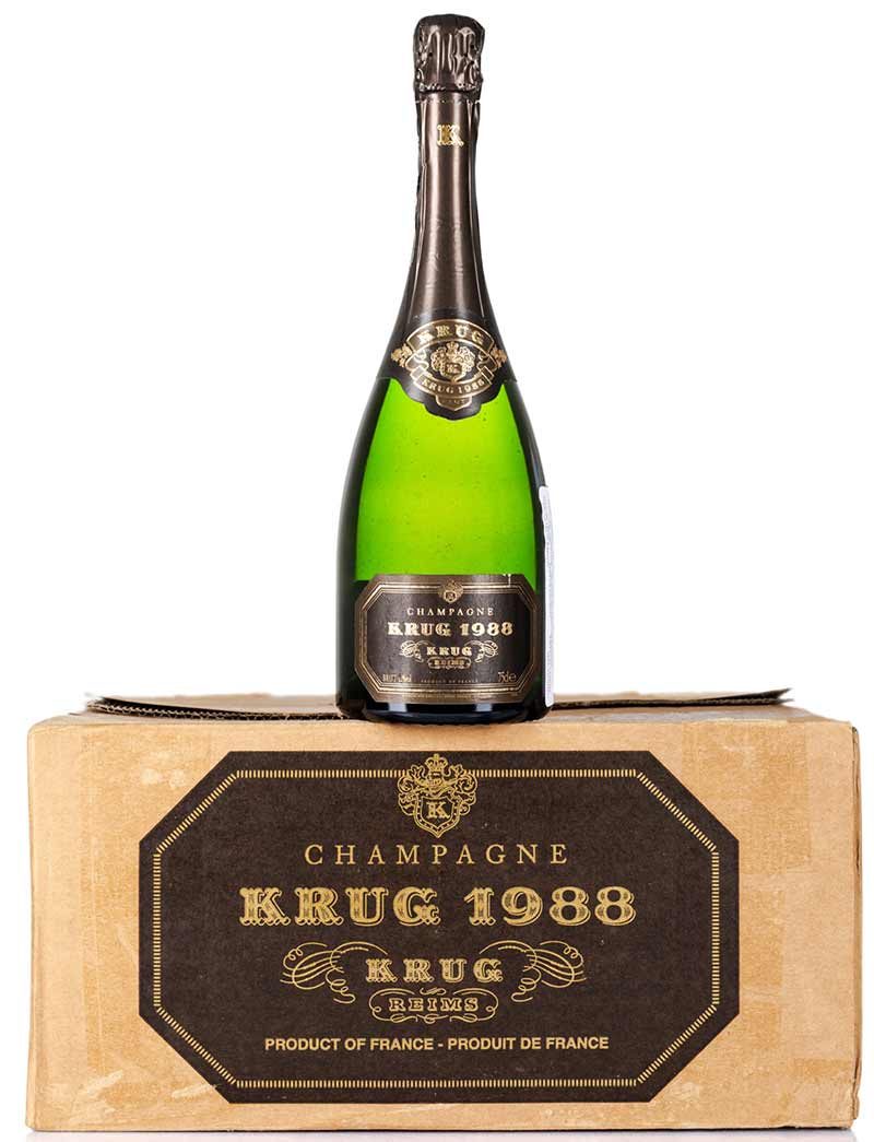 Lot 708: 12 bottles 1988 Krug Vintage Champagne in OCB