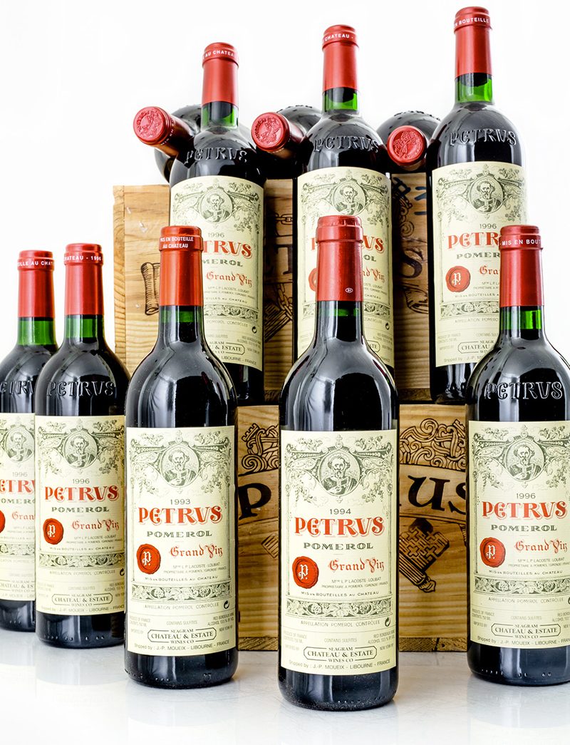 Lots 86-88: 12 bottles each 1993, 1994 & 1996 Chateau Petrus in OWCs